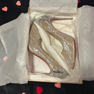 Christian Louboutin Pigalles Follies Lace 100 Pumps